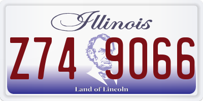 IL license plate Z749066