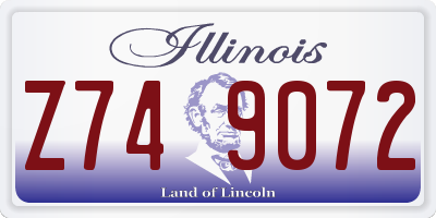 IL license plate Z749072