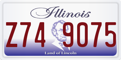 IL license plate Z749075