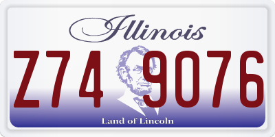 IL license plate Z749076