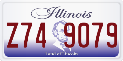 IL license plate Z749079