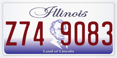 IL license plate Z749083