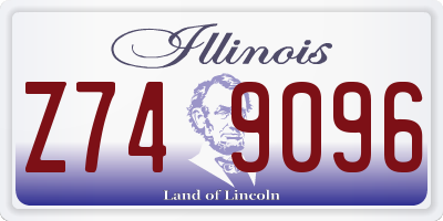 IL license plate Z749096