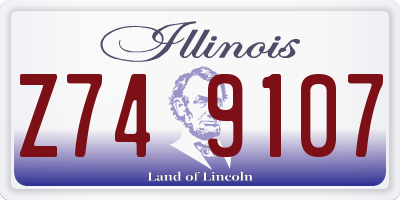 IL license plate Z749107