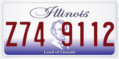 IL license plate Z749112