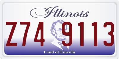 IL license plate Z749113