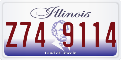 IL license plate Z749114