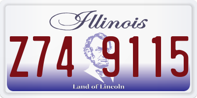 IL license plate Z749115