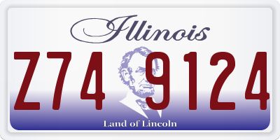 IL license plate Z749124
