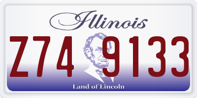 IL license plate Z749133