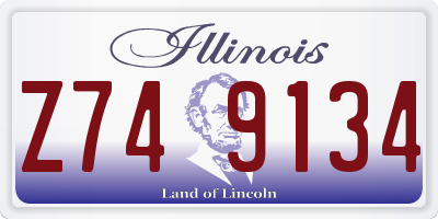 IL license plate Z749134
