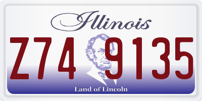 IL license plate Z749135