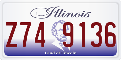 IL license plate Z749136