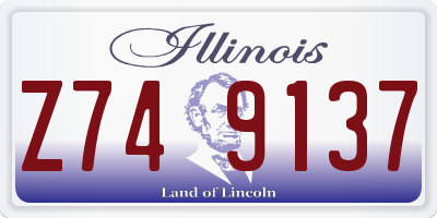 IL license plate Z749137