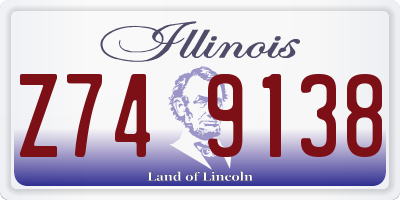 IL license plate Z749138