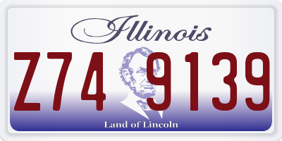 IL license plate Z749139