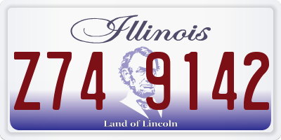IL license plate Z749142
