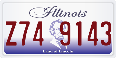 IL license plate Z749143