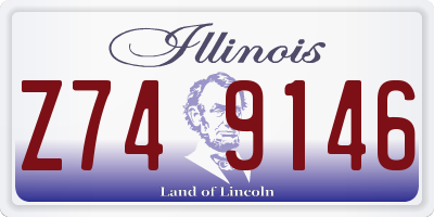 IL license plate Z749146