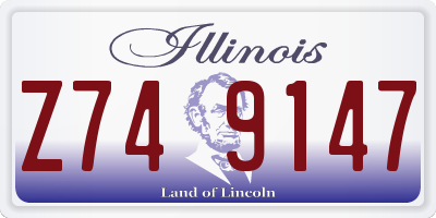 IL license plate Z749147