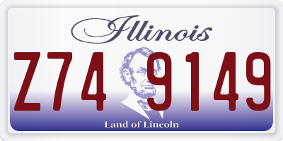 IL license plate Z749149