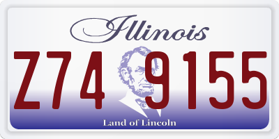 IL license plate Z749155