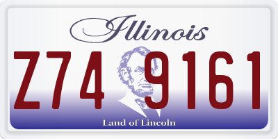 IL license plate Z749161