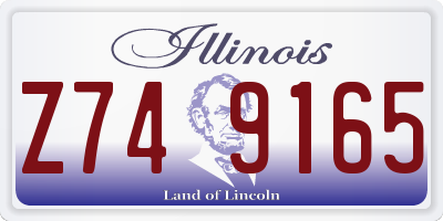IL license plate Z749165