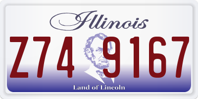 IL license plate Z749167