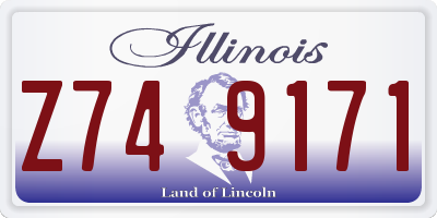 IL license plate Z749171