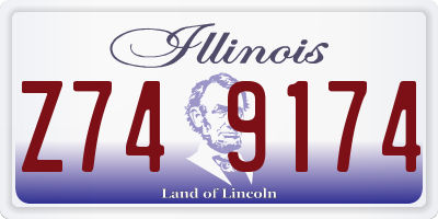 IL license plate Z749174