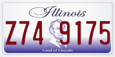 IL license plate Z749175