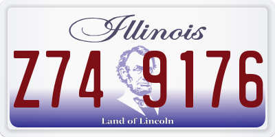 IL license plate Z749176