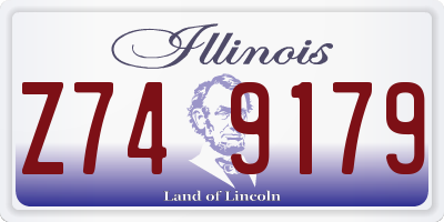 IL license plate Z749179