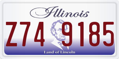 IL license plate Z749185