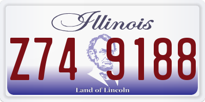 IL license plate Z749188