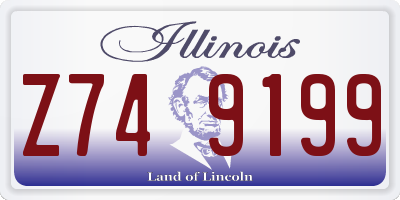 IL license plate Z749199
