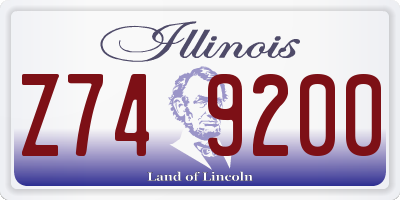 IL license plate Z749200