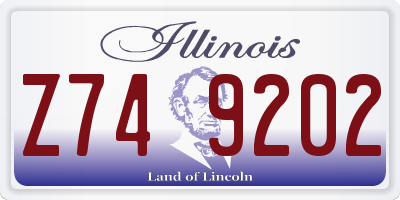 IL license plate Z749202