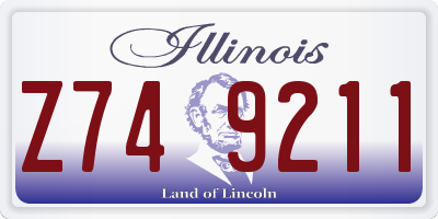 IL license plate Z749211