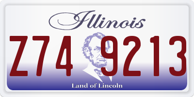 IL license plate Z749213