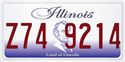 IL license plate Z749214