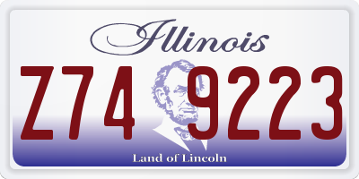 IL license plate Z749223