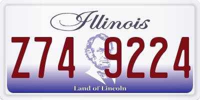 IL license plate Z749224