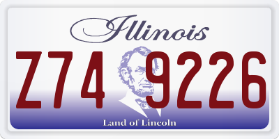 IL license plate Z749226