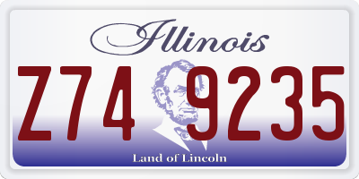 IL license plate Z749235