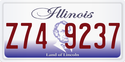 IL license plate Z749237