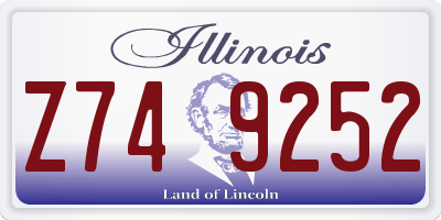 IL license plate Z749252