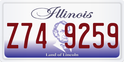 IL license plate Z749259