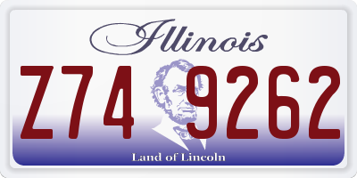 IL license plate Z749262